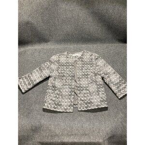 Alfred Dunner Jacket Women’s Size 8P Gray Long Sleeve